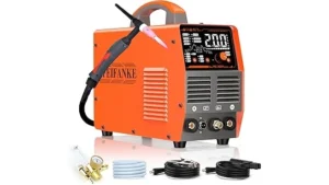 The image shows a variety of powerful, high-quality tig welders ideal for aluminum projects.