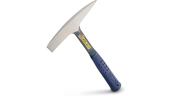 The image shows a selection of heavy-duty, hardened steel slag hammers for welding.