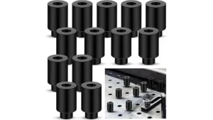 The image shows a variety of locating pins, essential for precise welding table setup and accurate placement.