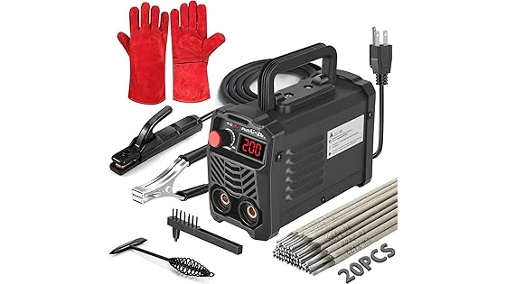 The image shows a collection of tools for a best selling 10 home welding starter kit.