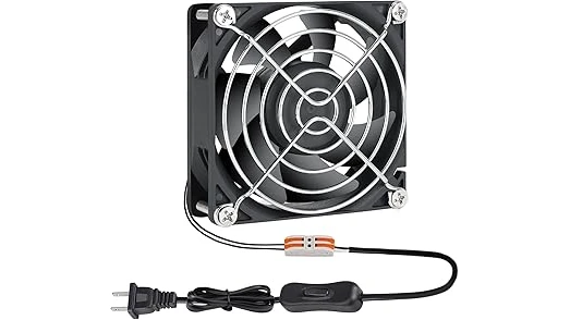 This image shows the main components of a best-selling 10 welder cooling fan kit.