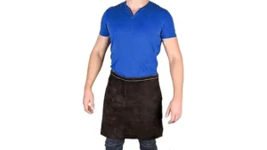 The image shows a collection of durable welding apron waist belts, highlighting top choices for protection.