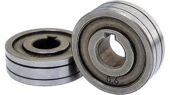 The image shows a collection of best-selling welding drive rolls used for feeding wire through a welding machine.