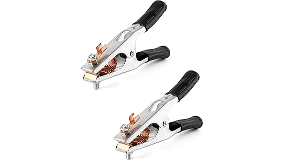 This image shows a selection of best-selling welding earth clamps displayed neatly for review.