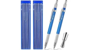 The image shows a collection of durable marking pencils, perfect for welding jobs.