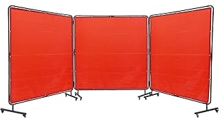 The image shows a collection of top-rated welding spark shields arranged neatly for display.