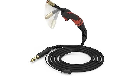 The image shows a close-up of several flexible welding torch necks for the best selling 10 welding torch neck flexible.