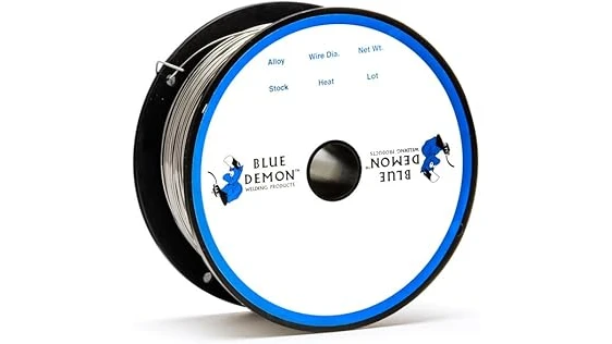 The image shows a collection of Best Selling 10 Welding Wire Stainless Steel spools neatly arranged.