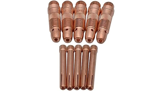 The image shows a variety of different TIG torch collet kits, likely representing the most popular selections.