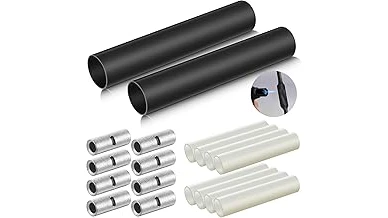 This image shows a variety of welding cable splice kits, useful for electrical connections.