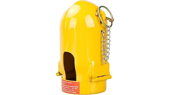 The image shows a welding gas cylinder safety kit, highlighting its essential components for secure operation.