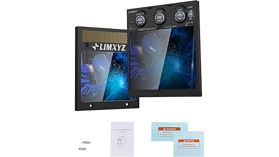 The image shows a collection of welding helmet auto-darkening sensors, ready for replacement.