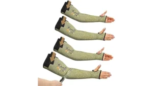 The image shows a person wearing essential welding safety gear from the Most Popular 10 Welding Safety Kit.