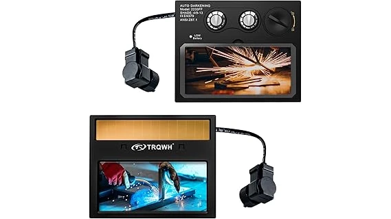 This image shows a selection of auto darkening welding helmet replacement lenses.