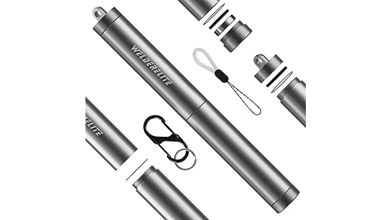 The image shows a neat arrangement of tungsten electrodes in a specialized holder for Tig welding.