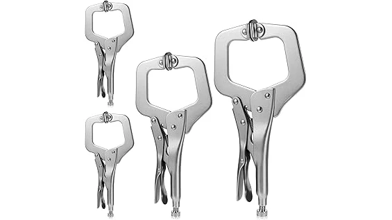 The image shows a variety of versatile welding clamps, highlighting a Top 10 Welding Clamp Kit.
