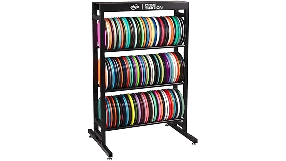 The image shows a collection of organized welding disc storage racks, highlighting top choices for efficient storage.