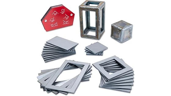 This image shows a selection of essential items for a welding emergency response kit.