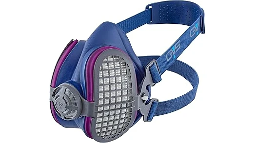 The image shows a selection of reusable welding respirator masks, ideal for a top 10 list.