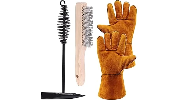 The image shows a collection of diverse welding slag brushes, showcasing options for the top 10 tools.