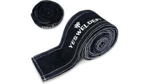 This image shows a close-up of a welding torch neck with a protective insulation sleeve, part of a Top 10 list.
