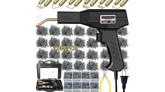 The image shows a curated selection of essential tools from a top-rated welder electrical repair kit.