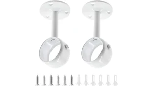 This image shows a welding curtain ceiling mount kit, highlighting its components and ease of installation for your workshop.