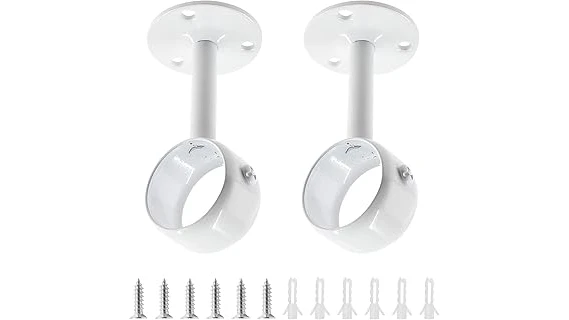 This image shows a welding curtain ceiling mount kit, highlighting its components and ease of installation for your workshop.