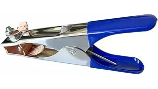 The image shows a selection of pure copper welding ground clamps for professional use.