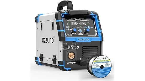 The image shows a diverse collection of top-rated welding machines ideal for aluminum projects.