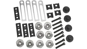 The image shows a collection of essential welding tools and supplies, highlighting top-rated starter accessory kits.