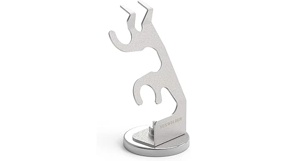 The image shows a selection of top-rated welding torch holders designed for convenient tool storage.