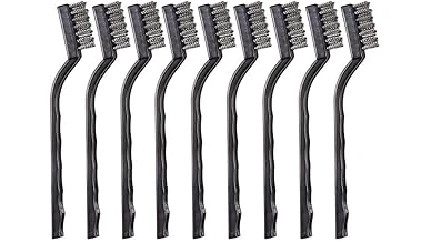 The image shows a selection of top-rated stainless steel welding wire brushes, essential for cleaning metal.