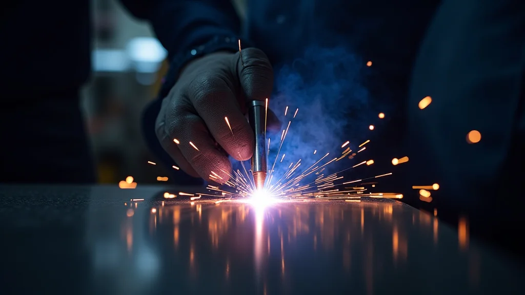 The image shows a close-up of a clean weld bead, illustrating how to avoid welding porosity issues.