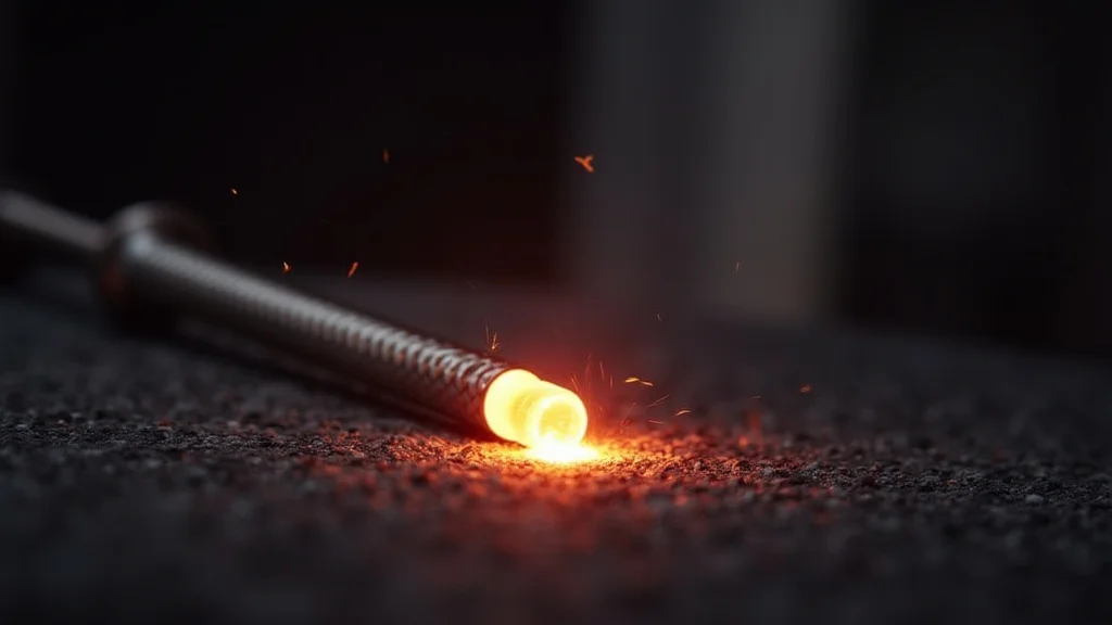 The image shows various tungsten electrodes, illustrating how to choose the right TIG electrode for steel.