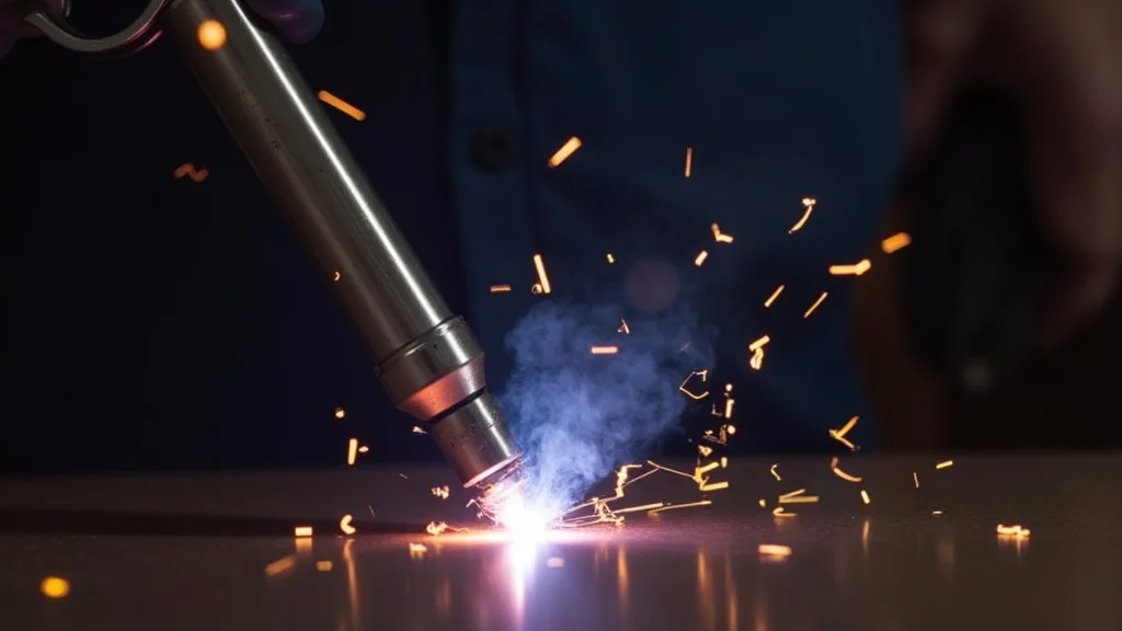 The image shows a clean TIG welding torch ready for proper cleaning, illustrating the blog post's topic.