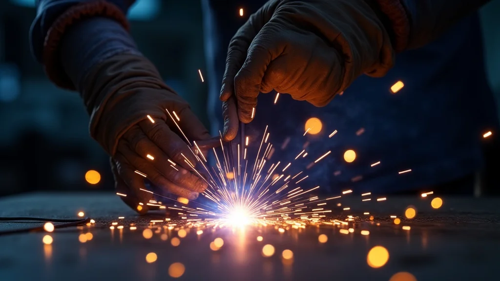 This image shows a stick welding machine with its voltage and amperage settings adjusted to fix low output.