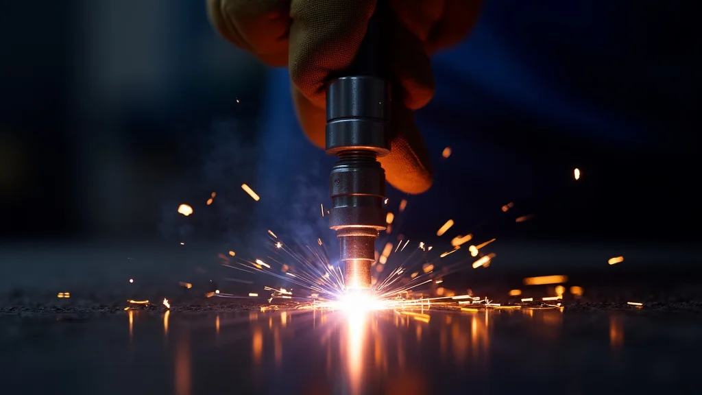 The image shows a close-up of MIG welding, illustrating good penetration for better results.