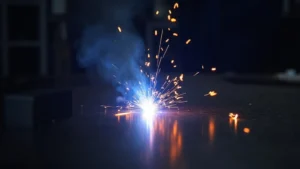 The image shows a close-up of a clean, smooth weld bead, demonstrating proper technique for improved weld appearance.