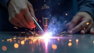 This image shows a smooth, consistent weld bead, demonstrating improved appearance for quick results.