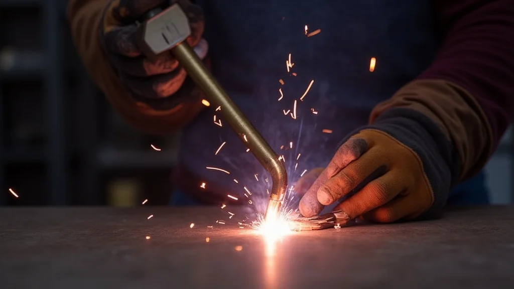 The image shows typical Mig welder burn marks on metal, illustrating troubleshooting common issues.