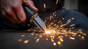 The image shows tangled MIG welder wire, hinting at the easy fix discussed in the blog post.