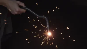 This image shows tangled MIG welder wire, a common problem for quick solutions.