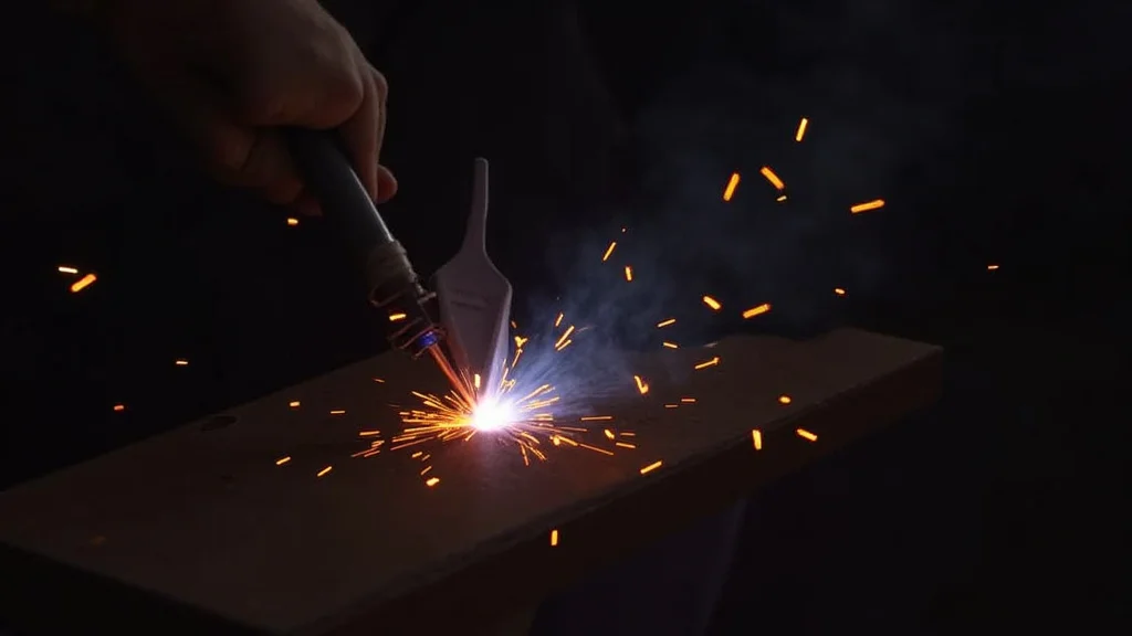 The image shows a MIG welder with visible connection points, hinting at potential Mig Welder Won't Start? Common Problems.