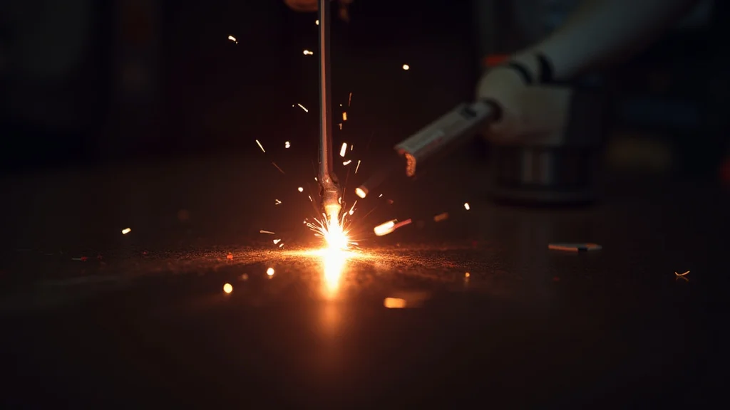 The image shows a close-up of a stick welder cable connection, highlighting potential issues and solutions for welding power.
