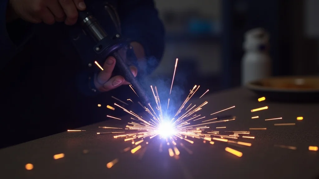 The image shows a stick welder, likely illustrating the stick welder stopping randomly issue and its fix.