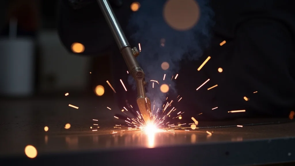 This image shows a Tig welder setup, illustrating potential gas flow problems and quick troubleshooting tips.