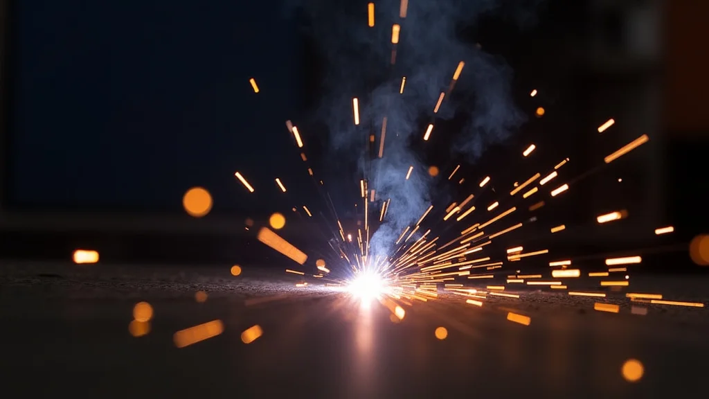The image shows a TIG welder control panel with a dial adjusted to increase power for low output issues.