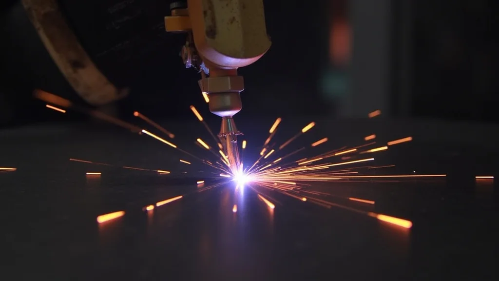 The image shows a close-up of a welding machine's wire feeder with a common issue and its simple repair.