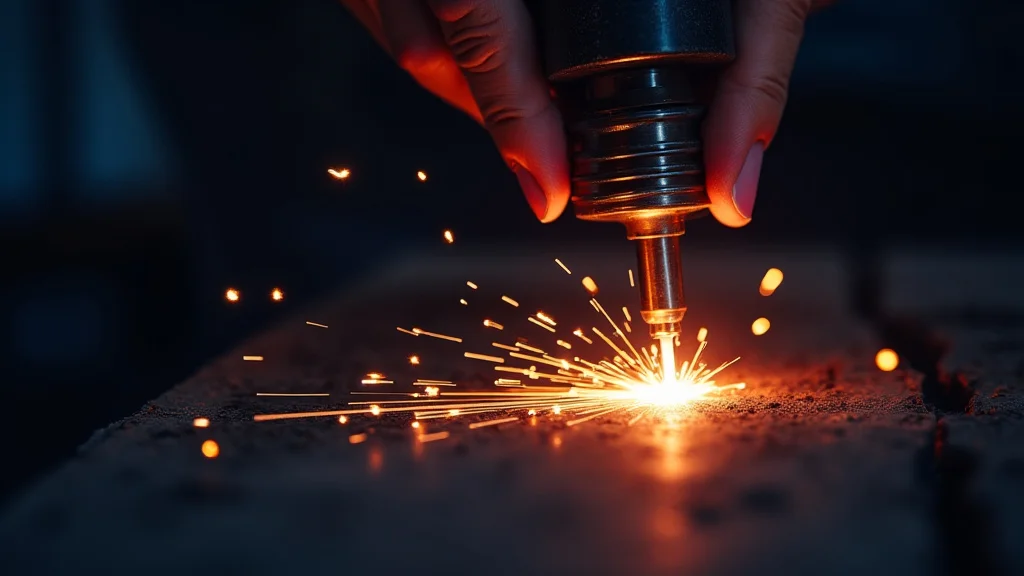 The image shows a welding machine with steam escaping, illustrating an overheating problem and quick solutions.